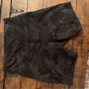 lululemon athletica Black Camo Athletic Shorts